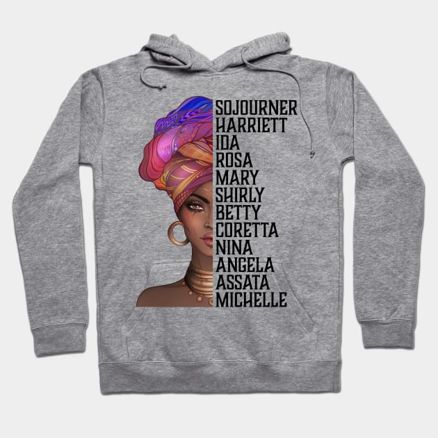 Celebrate Powerful Black Women Who Inspire, Black History, African American Hoodie by UrbanLifeApparel